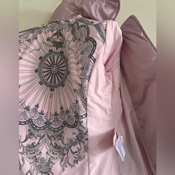 NWT Emilio Pucci Goose Down Jacket Size USA 4 Small Pink color - Picture 5 of 12